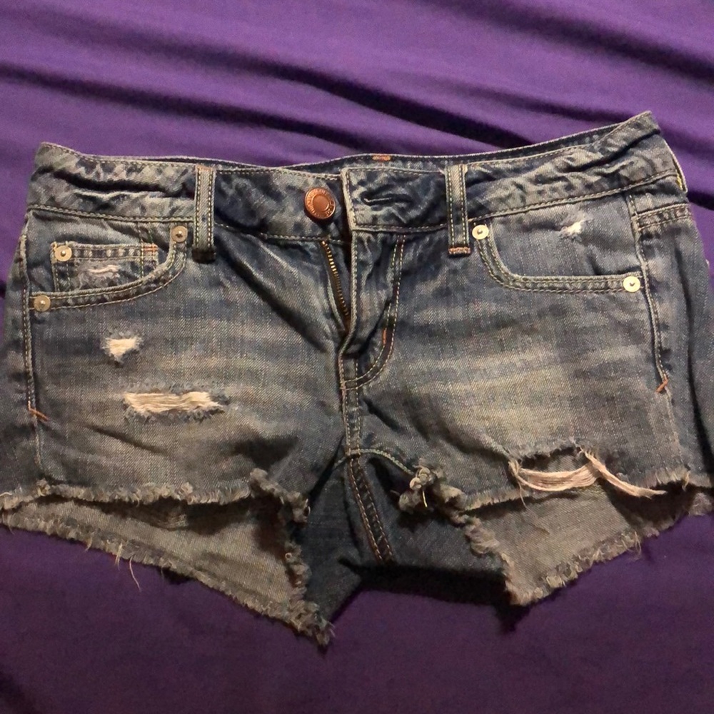 Denim shorts